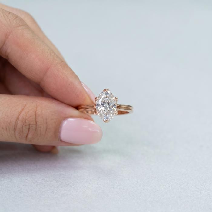 1,50 Karat IGI Sertifikalı 6Tırnak Oval Lab Diamond YZ23257