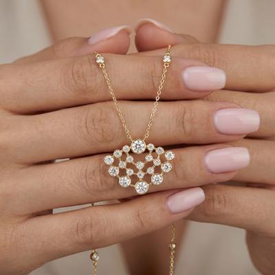 1,60 Karat Tasarım Pırlanta Kolye KL02096