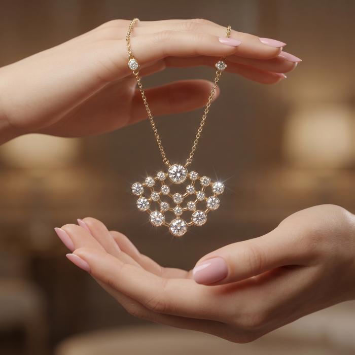1,60 Karat Tasarım Pırlanta Kolye KL02096