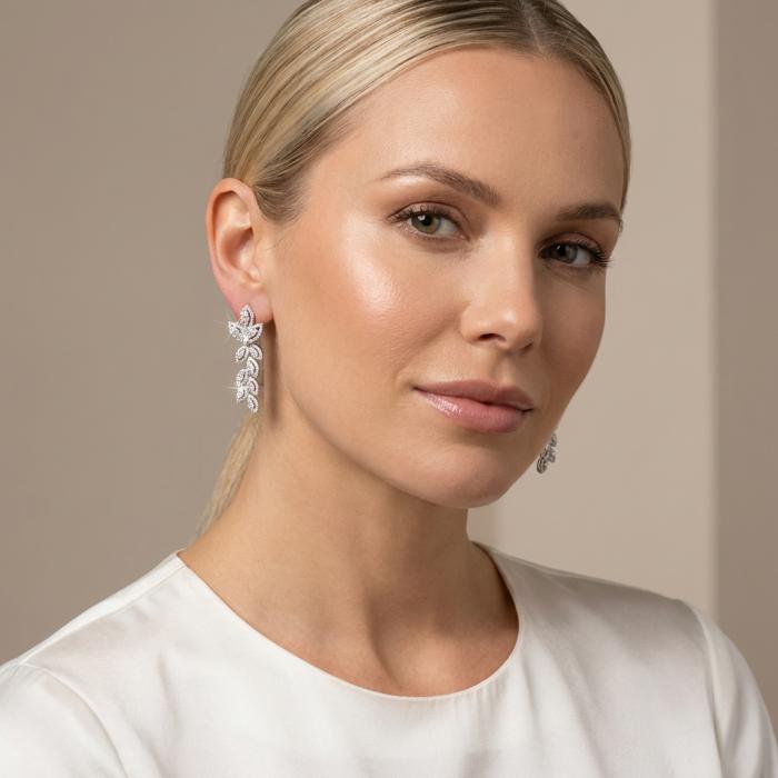 1,67 Karat Mega Pırlanta Küpe TKP1518