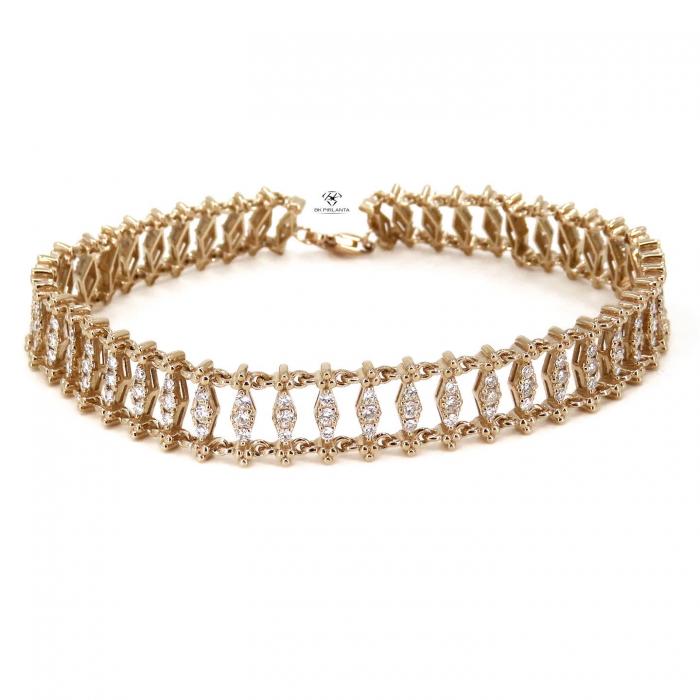 1,83 Karat Örme Pırlanta Bileklik BL01470