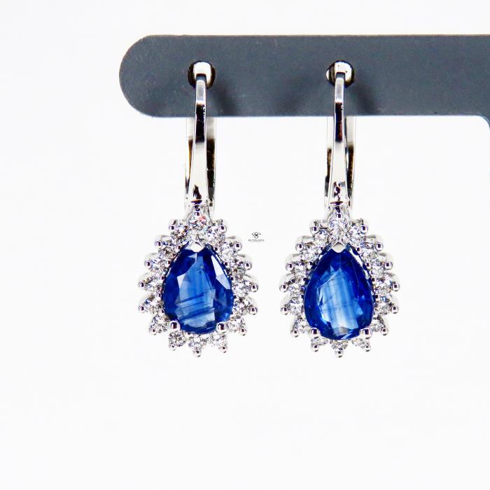 1,89 Karat Damla Kyanite Pırlanta Küpe BK09218