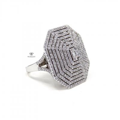 2.00 Karat Tasarım Umbrella Baget Pırlanta Yüzük YZ15911