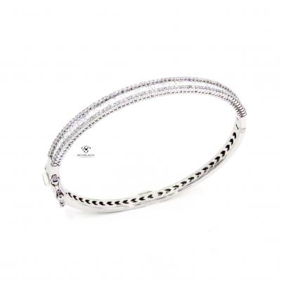 2,07 Karat Baget Pırlanta Bilezik BL01246 