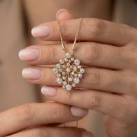 2,15 Karat Tasarım Pırlanta Kolye KL02095