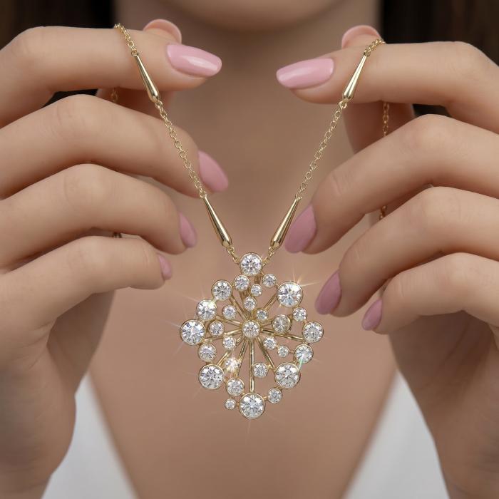 2,15 Karat Tasarım Pırlanta Kolye KL02095