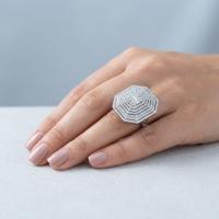 2,19 Karat Tasarım Umbrella Baget Pırlanta Yüzük YZ21512