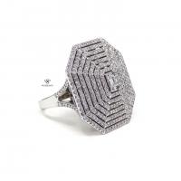 2,19 Karat Tasarım Umbrella Baget Pırlanta Yüzük YZ21512