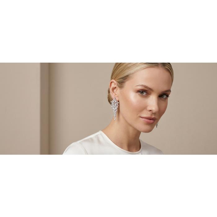 2,27 Karat Mega Pırlanta Küpe TKP1434