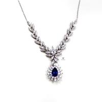 2,29 Karat Damla Safir Pırlanta Gerdanlık BK09296