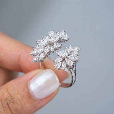 3,15 Karat Damla ve Markiz Pırlantalı Tasarım Yüzük YZ21837
