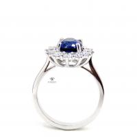 3,48 Karat Doğal Safir ve Pırlantalı Yüzük YZ14392