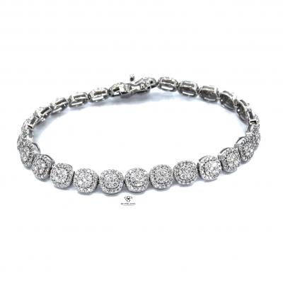 4,43 Karat Velur Pırlanta Bileklik BL01476