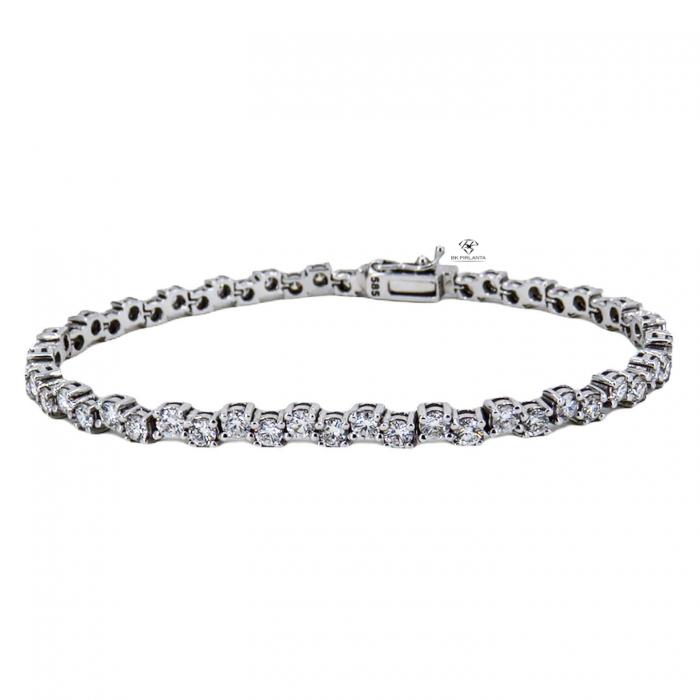 4,68 Karat Su Yolu Pırlanta Bileklik BL01143