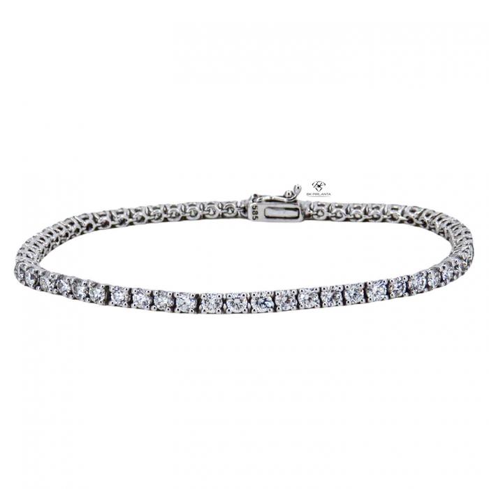 4,69 Karat Su Yolu Pırlanta Bileklik BL01139