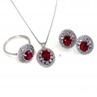 4,80 Karat Oval Yakut Pırlantalı Küpe BK10150