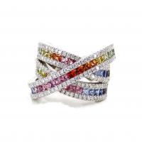 5.93 Karat Safir Rainbow Pırlanta Yüzük YZ14400