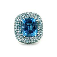 8,71 Karat Aquamarine Tasarım Pırlanta Yüzük YZ16038